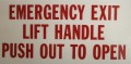 SB205FA,  Face Forward Emergency Exit