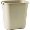 2955-BEIGE,  3 gal beige wastebaskets