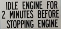 SB120,  Black Idle Engine For 2 Min.