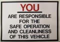 SB41,  DRIVER-YOU ARE RESPONSIBLE FOR