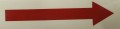 SB74,  Red on Clear Arrow Decal