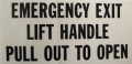 SB183,  EMERG. EXIT, LIFT HANDLE...