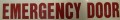 SB4,  3" Red Emergency Door Decal