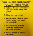 SB42B,  Follow These Rules - Decal